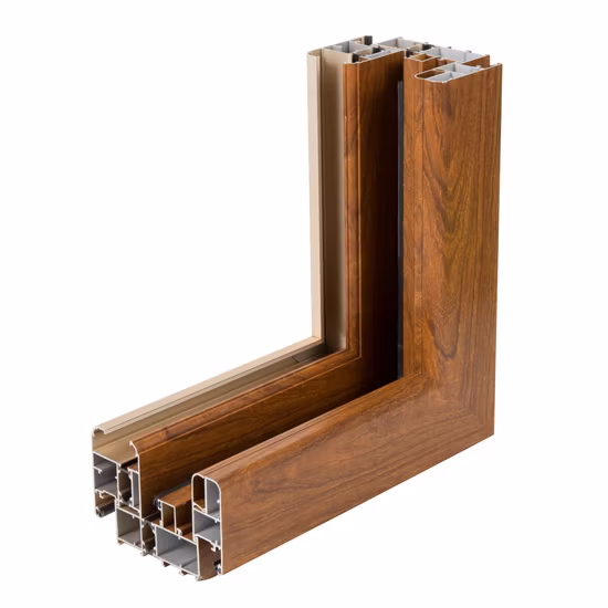 Hoooooooot Sale CE Standard Wooden Grain Aluminium Profile