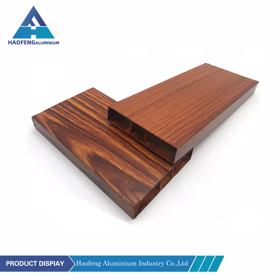 Kenya Style Wooden Grain Alu Extrusion Lift and Slide Door Frame Aluminum Section Profiles